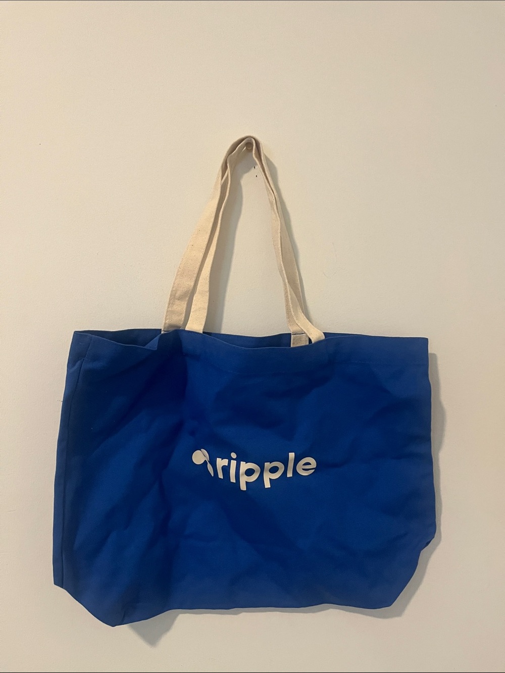Ripple canvas tote bag